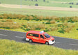 Mercedes-Benz Vito Passenger Van w/Working Lights - Assembled -- Fire Department (red, white, German Letering)
