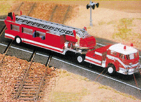 Unimog U 5023 Fire Truck - Lighted - Assembled -- Fire Department (red, German Lettering)-1