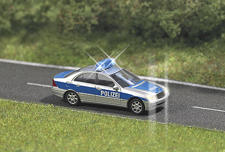 Emergency Vehicle w/Working Lights -- Mercedes-Benz C-Class "Polizei"