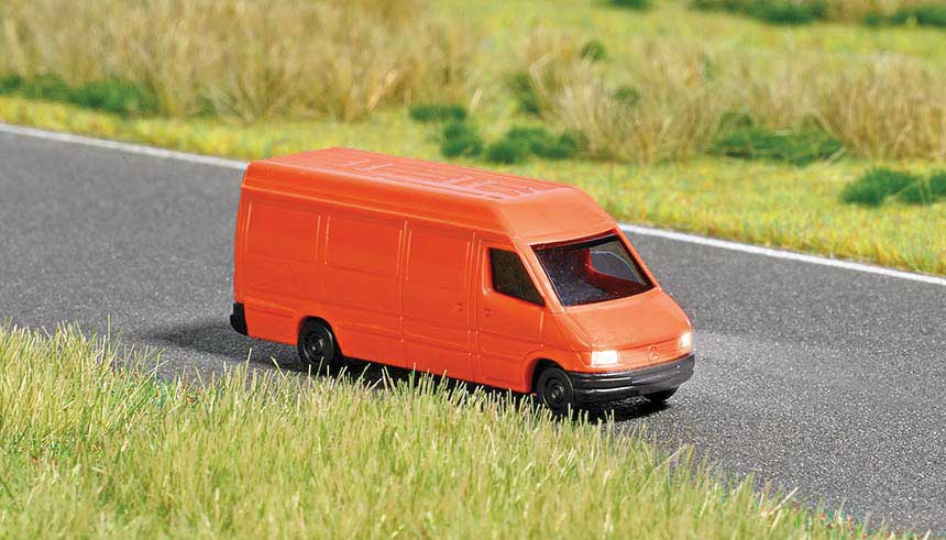 Mercedes-Benz Sprinter Cargo Van with Working Lights - Assembled -- Various Colors - 14-16V-2