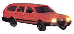 Volkswagen Passat Station Wagon with Working Lights - Assembled -- Various Colors - 14-16V-1