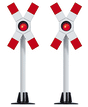 German State Railroad DR-Style Crossing Flashers -- Without Control Unit pkg(2)