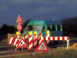 Construction Zone Blinkers -- 7 Stantions (4 Blink) and Control Unit