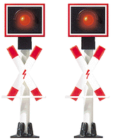 European-Style Crossing Flashers -- Expansion Set for #189-5958, Sold Separately pkg(2)-1