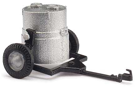 Small Milk Trailer - Assembled -- Black, Silver
