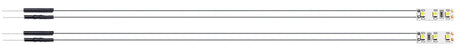 LED Interior Light Bars w/Resistors -- Warm White, Each: 15/16 x 5/16"  2.4 x .8cm pkg(2)-2