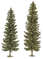 Spruce Trees pkg(2) -- 6-13/16 & 7-13/16"  170 & 195mm Tall