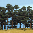 Pine Trees -- 5-1/8 & 5-3/4"  13 & 14.5cm pkg(2)