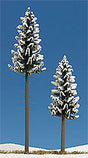 Snow Covered High Trunk Spruce pkg(2) -- 130mm, 195mm