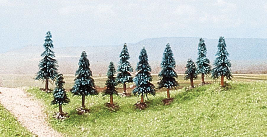 Pine Trees w/Roots -- 1-3/16 - 2"  3 - 5cm Tall pkg(10)