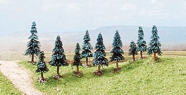 Pine Trees w/Roots -- 1-3/16 - 2"  3 - 5cm Tall pkg(10)