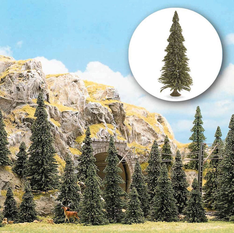 Trees Conifers -- Pines w/Roots Set 1-3/16 to 2-3/16" 3-6cm Tall