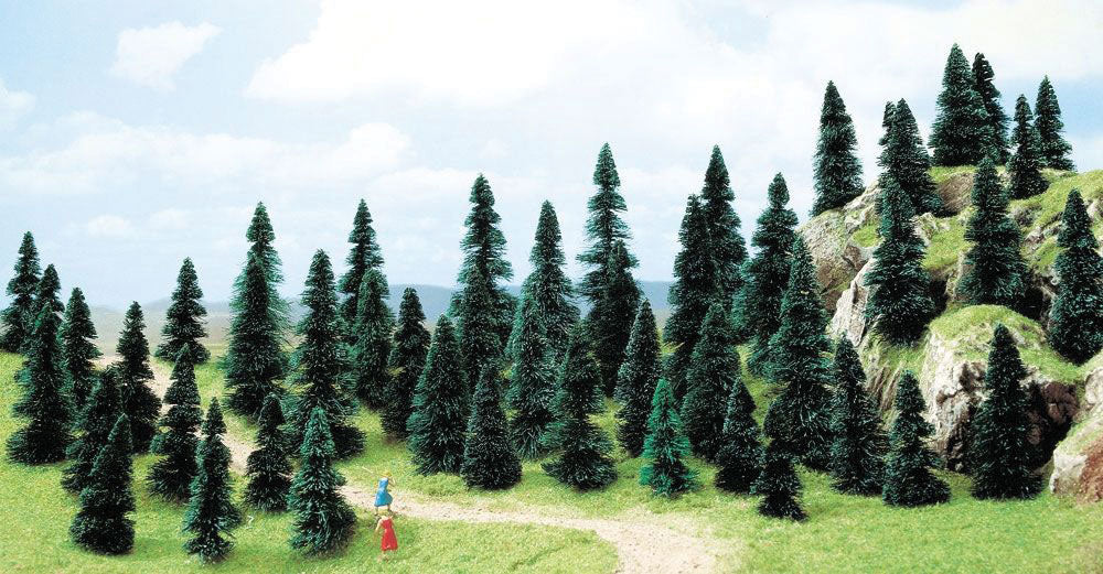 Pine Trees -- 1-3/16 - 2"  3 - 5cm Tall pkg(50)-2