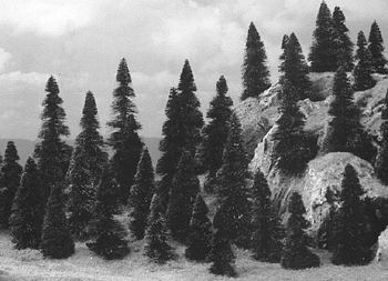 Pine Trees -- 1-3/16 - 2"  3 - 5cm Tall pkg(50)-1