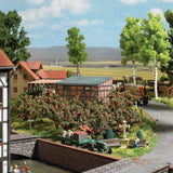 Apple Orchard Harvest Scene w/Details -- 10 Trees, Field Crates, Ladders & Sacks-1