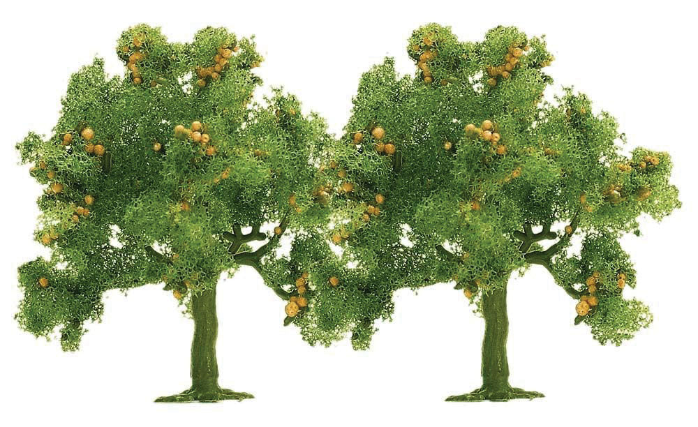 Trees Deciduous -- Apple 1-3/4" 4.5cm Tall