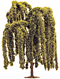 Deciduous Trees -- Weeping Willow 4-3/4"  120mm pkg(2)