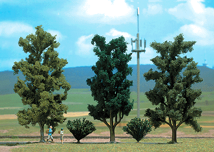 Deciduous Trees (3) & Bushes (2)