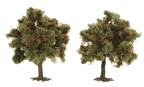 Trees -- Apple Tree - 2-15/16"  7.5cm pkg(2)