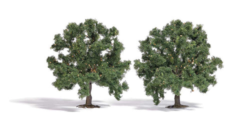 Chestnut Trees -- 3-3/4"  9.5cm Tall pkg(2)
