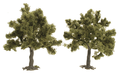 Trees -- Fruit Tree - 4-5/16"  110mm pkg(2)