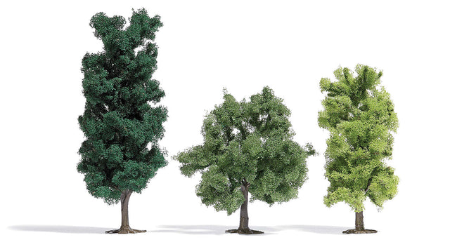 Deciduous Trees -- 3-3/4 - 5-7/8"  9.5 - 15cm Tall pkg(3)
