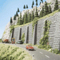 Stone Wall 2-Pack -- 13-3/16 x 5-1/2"  33.5 x 14cm