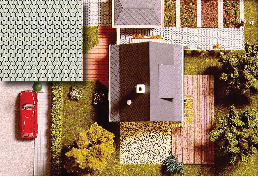 Flexible Wall Sheets (Plastic) -- Hex Stone