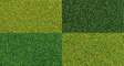 Scatter Material Ground Cover Set -- 1 Each: Dark Green, Spring Green, Summer Green & Flower Meadow