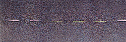 Flexible Self-Adhesive Paved Roadway -- Solid White Outside, Dash White Center - 3-1/8 x 78-3/4"  7.9 x 200cm