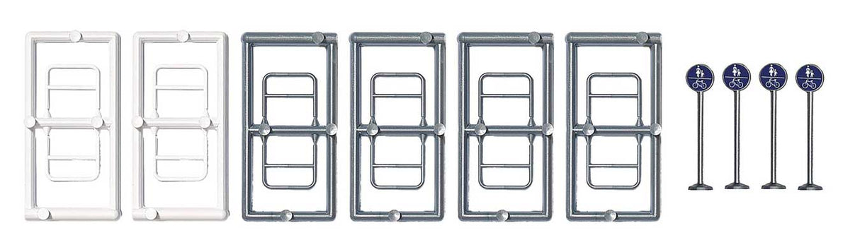 Bike Path - Trail Accessories -- Bike Racks, Barriers, 4 Signs-2