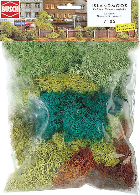 Lichen -- Light Green, Dark Green, Yellow & Brown 2-1/2oz  70g