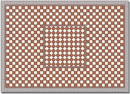 Printed Surface Sheets pkg(2) Each 8-1/4 x 5-13/16 x 1/64"  210 x 148 x 0.6 -- Antique Flagstone Plaza