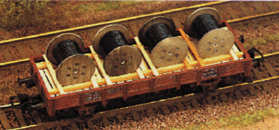 Freight Car Load -- 4 Wire Cable Rolls