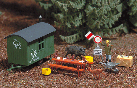 Complete Miniature Scene -- "Animal Banquet"
