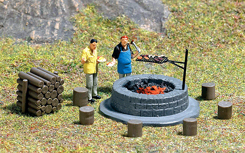 Miniature Scene -- Barbeque Area