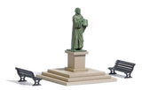 Martin Luther Statue w/2 Benches - Kit -- 2"  5cm Tall-2