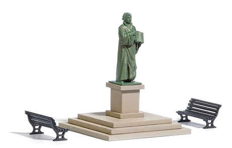 Martin Luther Statue w/2 Benches - Kit -- 2"  5cm Tall-2
