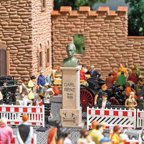 Carl Benz Statue with 2 Benches-1