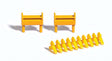 Freight Car Sleds (Drag Shoes) w/Rack-1