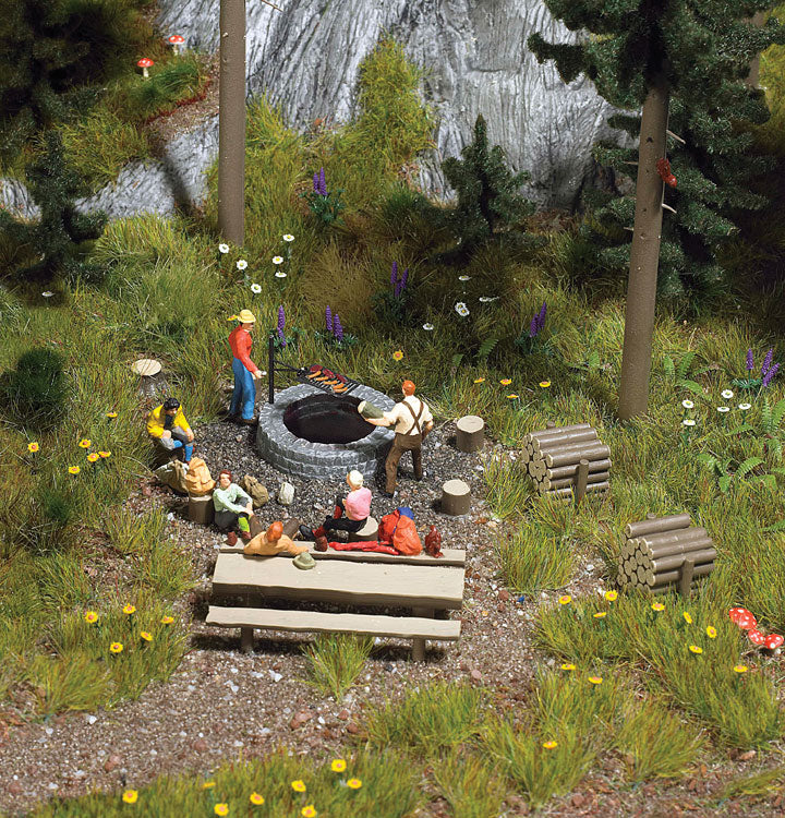 Forest Grill Firepit w/Benches & Tables-1