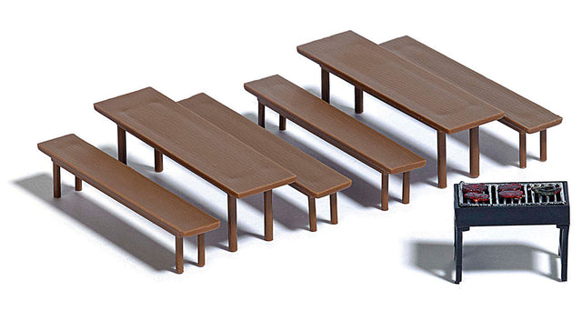 Beer Grill w/Benches & Tables-1