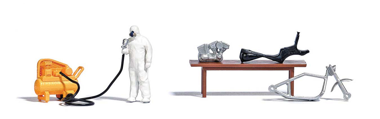 Air Compressor, Paint Gun with Figure and Accessories-2