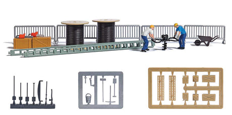 Auger, 2 Figures and Telecomm Accessories Miniature Scene-1