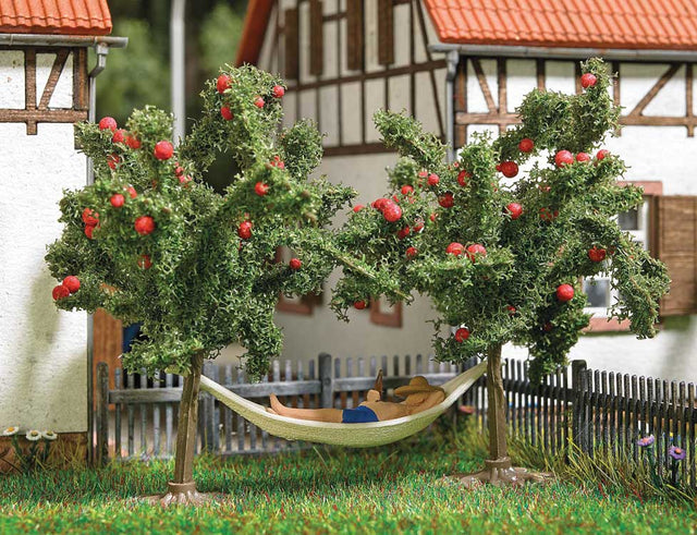 Man Laying in Hammock - Action Set -- With 4 Fruit Trees-1