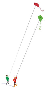 Flying Kites - Action Set -- 2 Figures, 2 Kites-2