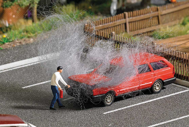 Volkswagen Passat Station Wagon on Fire with Figure - Action Set-1
