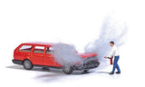 Volkswagen Passat Station Wagon on Fire with Figure - Action Set-2