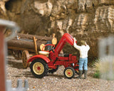 Porsche Farm Tractor with Hood Up and Figure - Action Set-1
