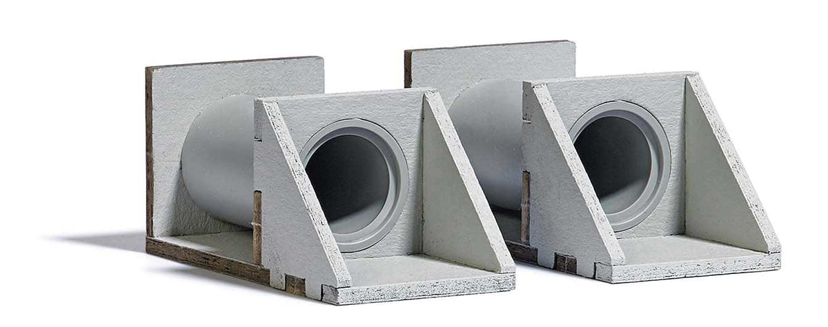 Concrete Pipe Culvert - Kit -- 1-15/16 x 15/16 x 7/8"  4.9 x 2.4 x 2.2cm-1